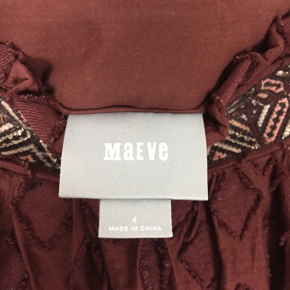 Maeve | Brown Textured Midi Skirt - Picture 7 of 8